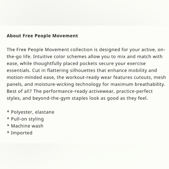 Free People Movement Ashford High Rise Lose Control Leggings Sz M - Picture 13 of 16